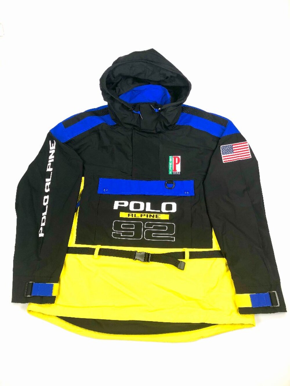 NWT POLO RALPH LAUREN ALPINE COLORBLOCKED FRONT POUCH GRAPHIC JACKET